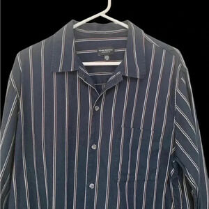 Club Monaco men’s navy button-down shirt, standard fit,  100% cotton